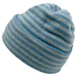 striped beanie light blues